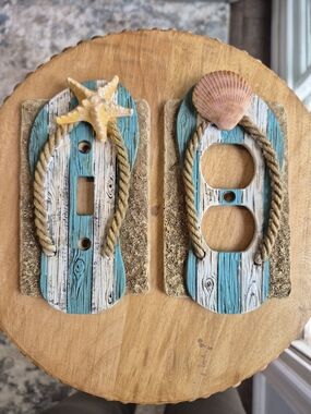 Hobby Lobby Beach Coastal Flip-Flop Light Switch And Outlet Cover